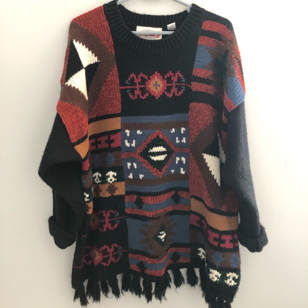 Fun, Unique Oversized Vintage Sweater